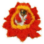 Orange Multi Shining Woolen Phosak For Gopala (4-5) no