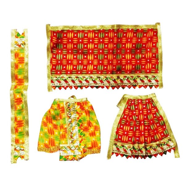 Beautiful Multi Print Dress For Laxmi ji Ganesh ji