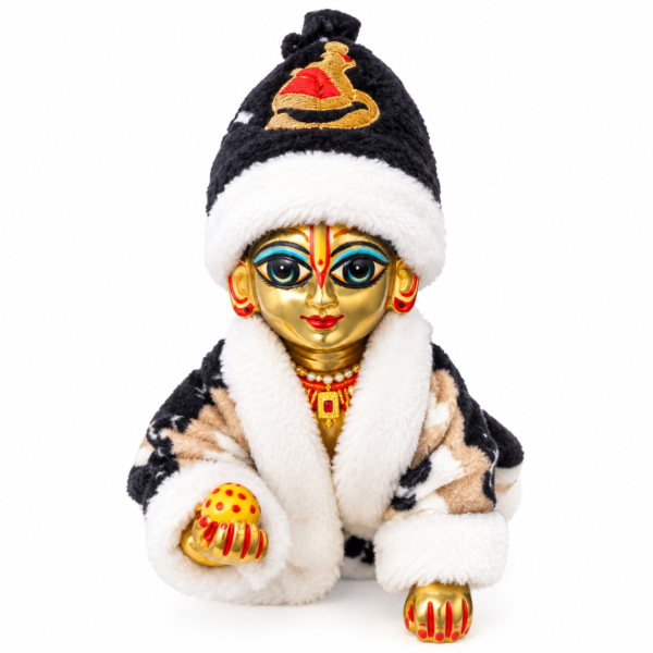 Golden Gopal Idol in Winter Attire