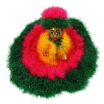 Beautiful Yellow Green Shining Woolen Phosak For Gopala