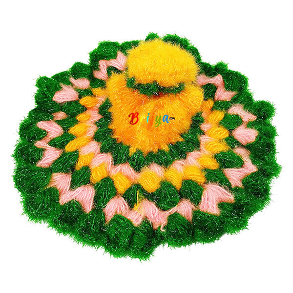 Yellow Multi Shining Woolen Phosak For Laddu Gopal Ji (7-8-9) No
