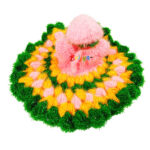 Pink Multi Shining Woolen Phosak For Laddu Gopal Ji(7-8-9) no