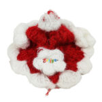 Red White Flower 3 Woolen Dress For Bal Gopal (1-2) no