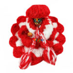 Red White 2 Woolen Dress For Bal Gopal (1-2) no