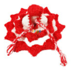 Red White1 Smooth Woolen Dress For Bal Gopal (0-1) no