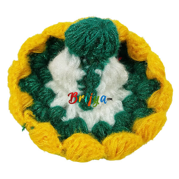 White RamaGreen Woolen Dress For Bal Gopal Ji (1-2) no