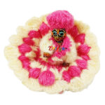 Pink Cream Woolen Dress For Bal Gopal Ji (1-2) no