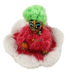 Peach Gajri Woolen Dress For Bal Gopal (1-2) no