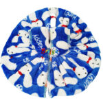 Elegant Print Feather Blue Woolen Phosak For Bal Gopal Ji