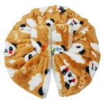 Elegant Print Feather Green Woolen Poshak For Bal Gopal Ji