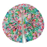 Beautiful Pink Multi Print Winter Dress For Ladoo Gopal