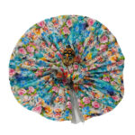 Beautiful Skyblue Multi Print Winter Dress For Ladoo Gopal