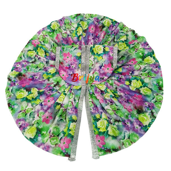 Beautiful Green Multi Print Winter Dress For Laddoo Gopal