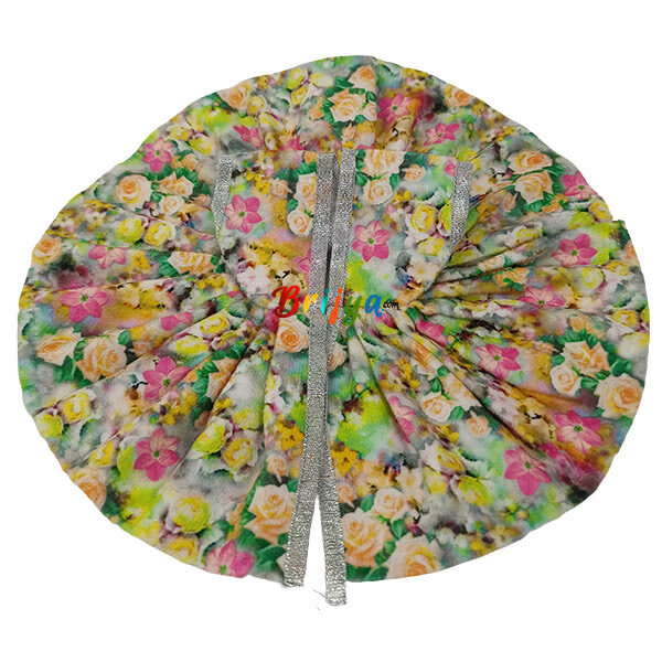 Beautiful Yellow Multi Print Winter Dress For Laddoo Gopal