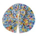 Beautiful Blue Multi Print Winter Dress For Ladoo Gopal