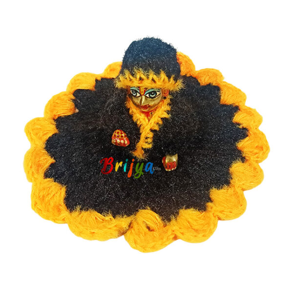 Beautiful Black Yellow 1 Smooth Woolen Poshak For Gopala