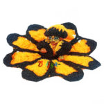 Beautiful Yallow Black 2 Smooth Woolen Poshak For Gopala