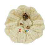 Beautiful Creeam Smooth Woolen Poshak For Gopala