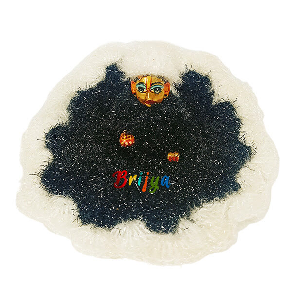 BlacK White Shining Woolen Dress For Gopal Ji