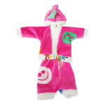 Pink Printed Warm Topi Night Suit For Gopal Ji