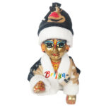 Black Badami Warm Topi Night Suit For Laddu Gopal Ji