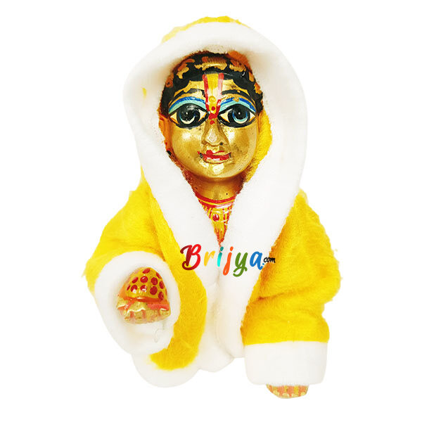 Yellow Winter Monkey Suit For Ladoo Gopal Ji
