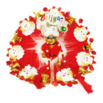 Beautiful Santa Christmas dress for laddu gopal Ji
