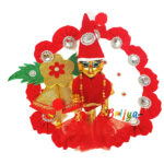 Beautiful Santa Christmas dress for Bal Gopal Ji