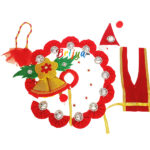 Beautiful Santa Christmas dress for Bal Gopal Ji