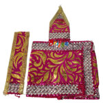 Beautiful Magenta Oil Paint Dress For Sai Baba