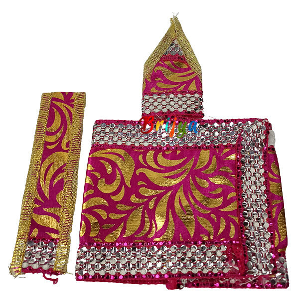 Beautiful Magenta Oil Paint Dress For Sai Baba