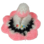 Pink White 1 Shining Woolen Dress For Bal Gopal Ji