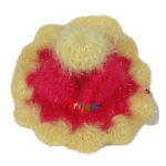 Golden Pink Shining Woolen Dress For Bal Gopal Ji