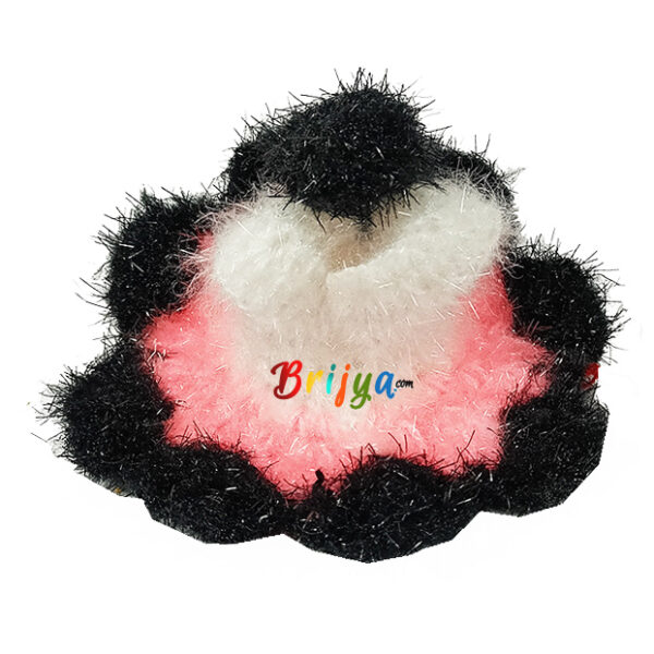 Black White Shining Woolen Dress For Bal Gopal Ji