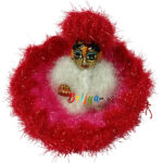 Rad White Shining Woolen Dress For Bal Gopal Ji