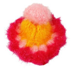 Pink Yellow 3 Shining Woolen Dress For Bal Gopal Ji