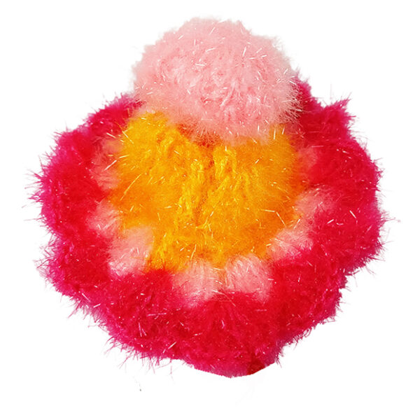 Pink Yellow 3 Shining Woolen Dress For Bal Gopal Ji