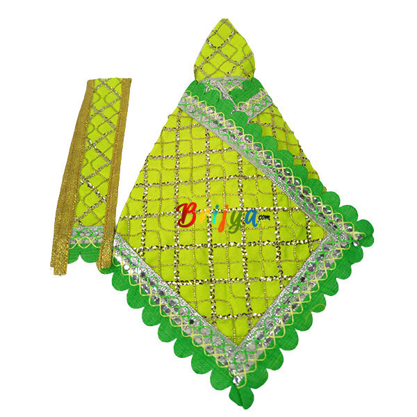 Green Sitara Embroidery Work For Sai Baba Dress