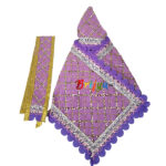 Purple Sitara Embroidery Work For Sai Baba Dress