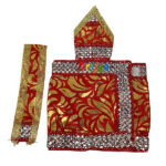 Beautiful  Red Oil Paint Dress For Sai Baba