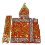 Beautiful Orange Oil Paint Dress For Sai Baba