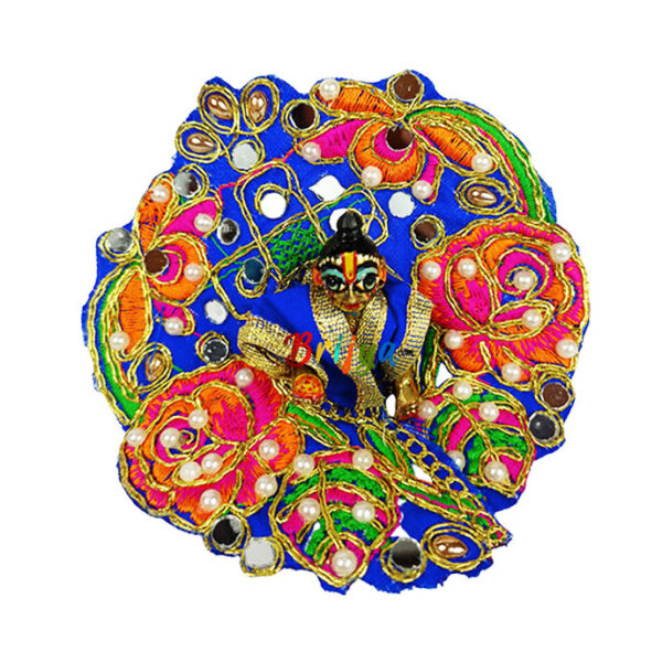 Blue pearl kalabattu work dress for Laddoo