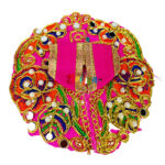 Magenta pearl kalabattu work dress for Laddoo