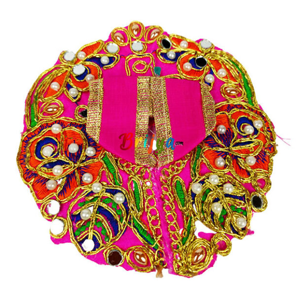 Magenta pearl kalabattu work dress for Laddoo