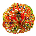 Red pearl kalabattu work dress for Laddoo