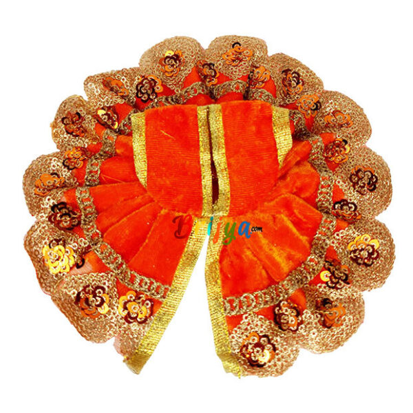 Orange sequence lace gopal poshak