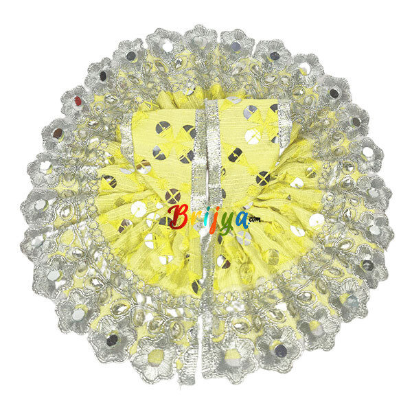 Yellow chicken embroidery bal gopal vastra