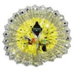 Yellow chicken embroidery bal gopal vastra