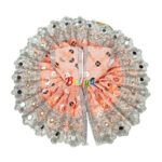 Peach chicken embroidery bal gopal vastra - Image 2