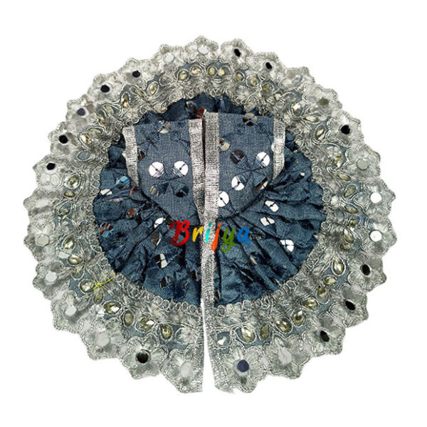 Dark grey chicken embroidery bal gopal vastra